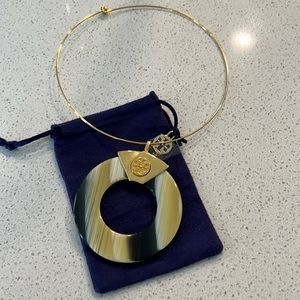 Tory Burch choker with gorgeous enamel pendant